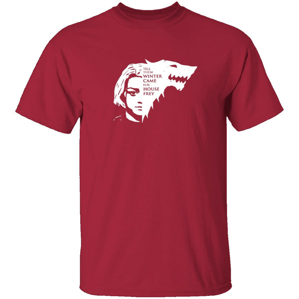 Winter Came For House Frey T-Shirt CustomCat