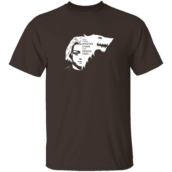Winter Came For House Frey T-Shirt CustomCat