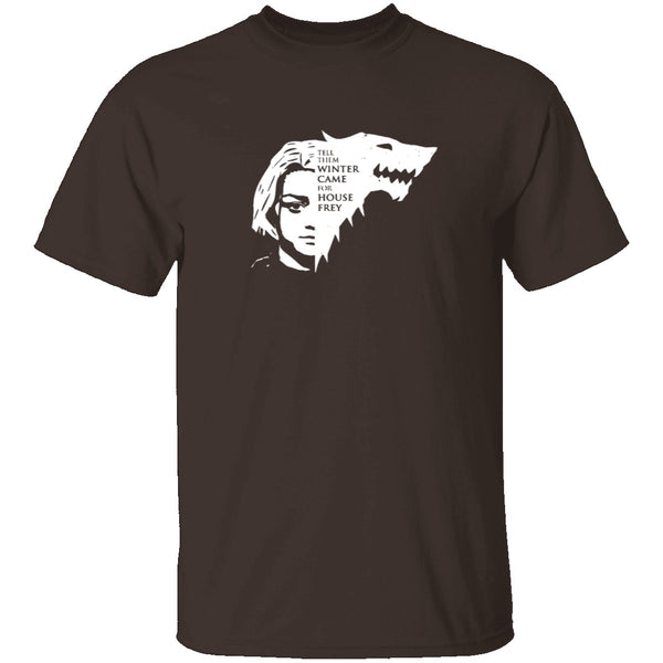Winter Came For House Frey T-Shirt CustomCat