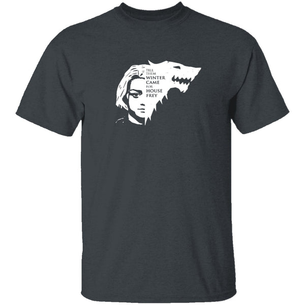 Winter Came For House Frey T-Shirt CustomCat