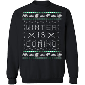 Winter Is Coming Ugly Christmas Sweater CustomCat