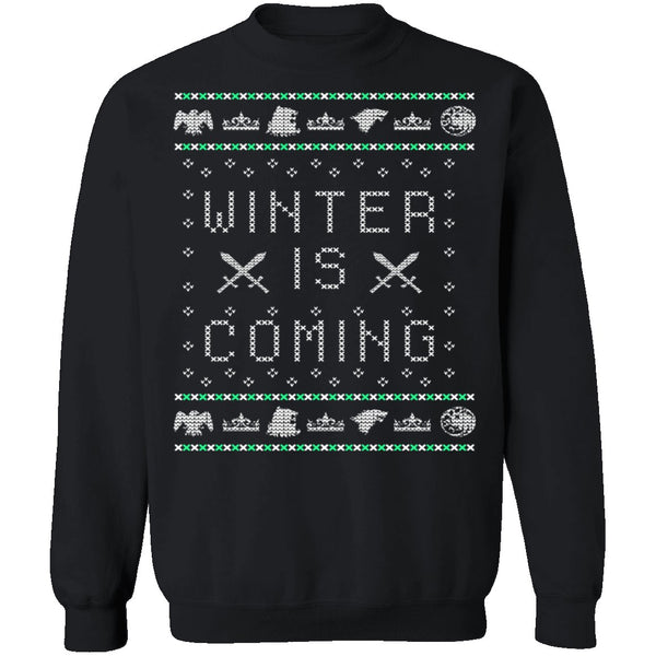 Winter Is Coming Ugly Christmas Sweater CustomCat