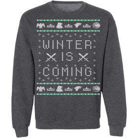 Winter Is Coming Ugly Christmas Sweater CustomCat