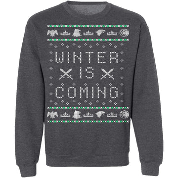Winter Is Coming Ugly Christmas Sweater CustomCat