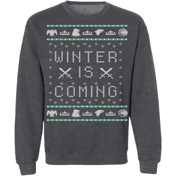 Winter Is Coming Ugly Christmas Sweater CustomCat