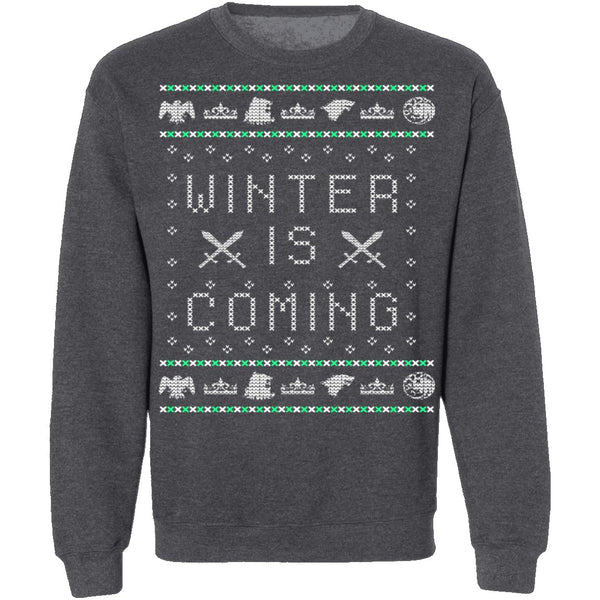 Winter Is Coming Ugly Christmas Sweater CustomCat