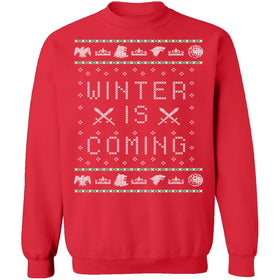 Winter Is Coming Ugly Christmas Sweater CustomCat