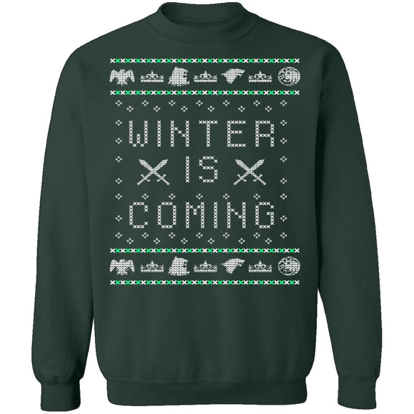 Winter Is Coming Ugly Christmas Sweater CustomCat