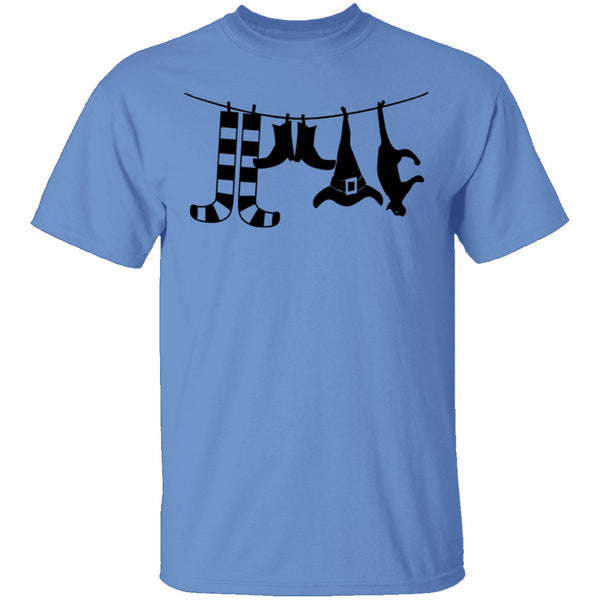 Witch Hanged Laundry T-Shirt CustomCat