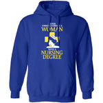 Woman With A Nursing Degree T-Shirt CustomCat