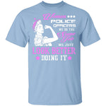 Women Police Officer T-Shirt CustomCat