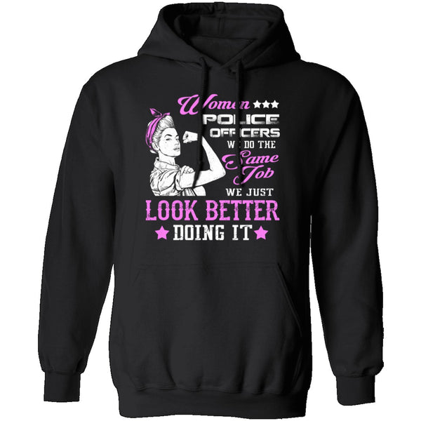 Women Police Officer T-Shirt CustomCat