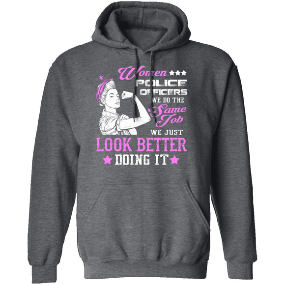 Women Police Officer T-Shirt CustomCat
