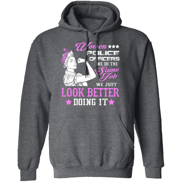 Women Police Officer T-Shirt CustomCat