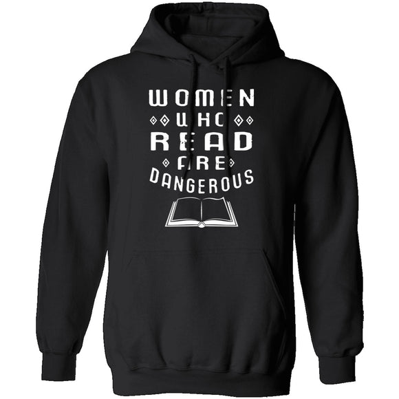 Women Who Read Are Dangerous T-Shirt CustomCat