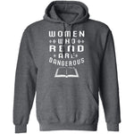 Women Who Read Are Dangerous T-Shirt CustomCat