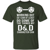 Working Out D&D T-Shirt CustomCat