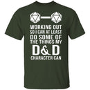 Working Out D&D T-Shirt CustomCat