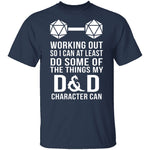 Working Out D&D T-Shirt CustomCat