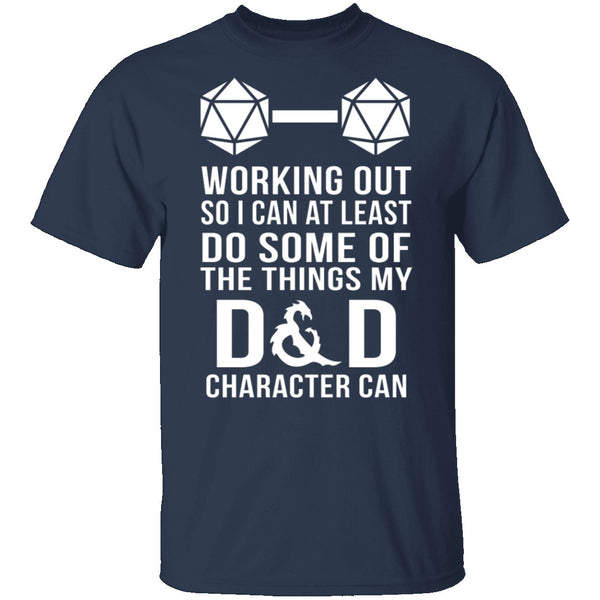 Working Out D&D T-Shirt CustomCat
