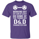 Working Out D&D T-Shirt CustomCat