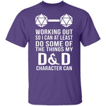 Working Out D&D T-Shirt CustomCat