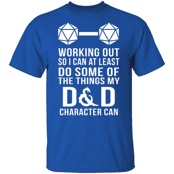 Working Out D&D T-Shirt CustomCat