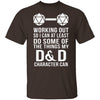 Working Out D&D T-Shirt CustomCat