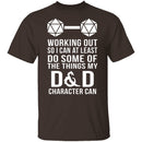 Working Out D&D T-Shirt CustomCat