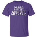 World's Okayest Aircraft Mechanic T-Shirt CustomCat