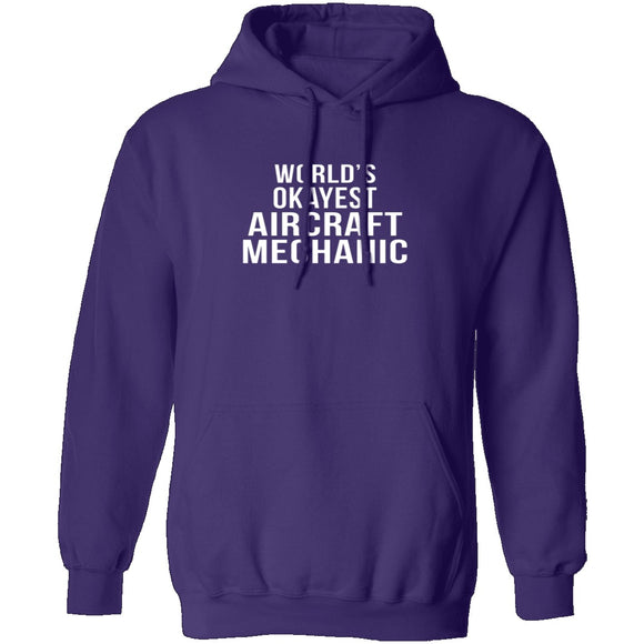 World's Okayest Aircraft Mechanic T-Shirt CustomCat