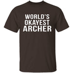 World's Okayest Archer T-Shirt CustomCat