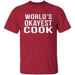 World's Okayest Cook T-Shirt CustomCat