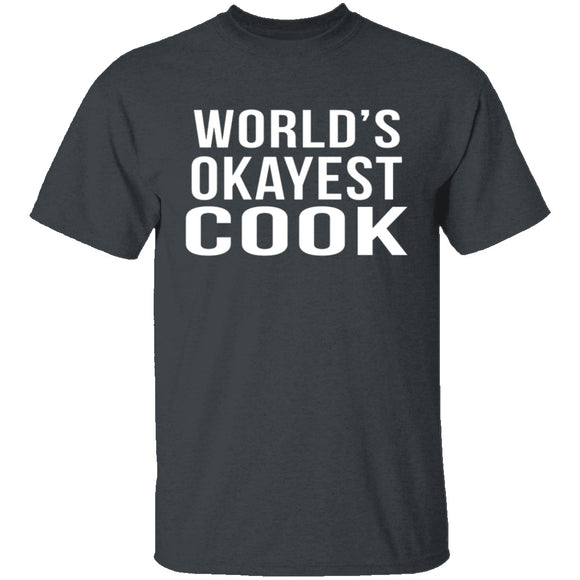 World's Okayest Cook T-Shirt CustomCat