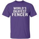 World's Okayest Fencer T-Shirt CustomCat