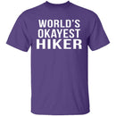 World's Okayest Hiker T-Shirt CustomCat