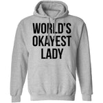 World's Okayest Lady T-Shirt CustomCat