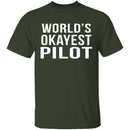 World's Okayest Pilot T-Shirt CustomCat