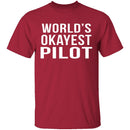 World's Okayest Pilot T-Shirt CustomCat