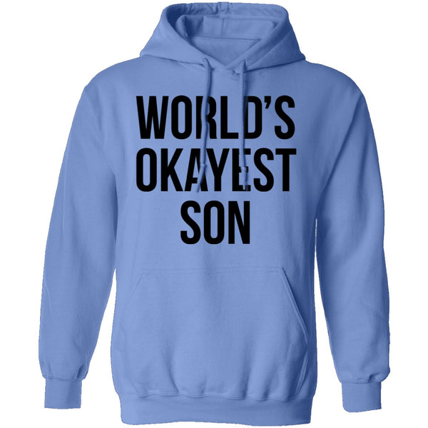 World's Okayest Son T-Shirt CustomCat