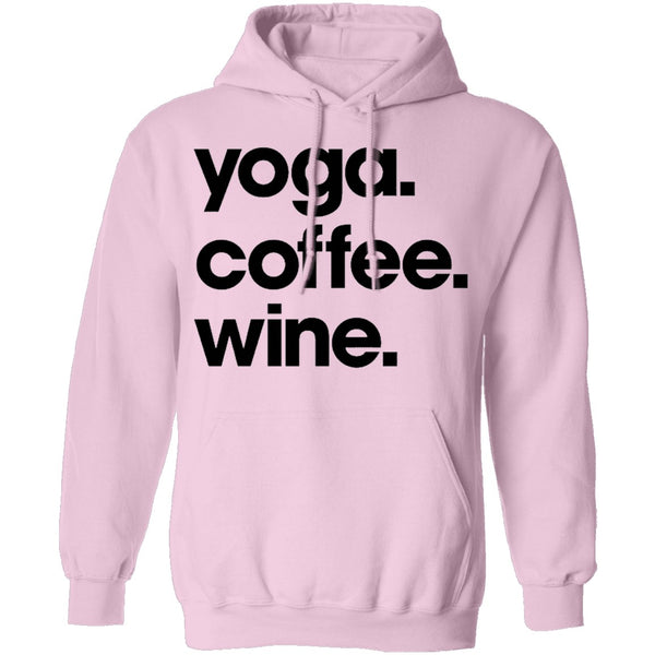 Yoga Coffee Wine T-Shirt CustomCat