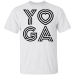 Yoga Heart T-Shirt CustomCat