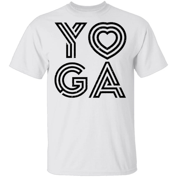 Yoga Heart T-Shirt CustomCat