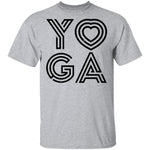 Yoga Heart T-Shirt CustomCat