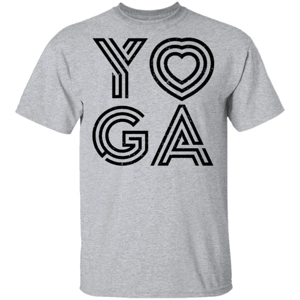 Yoga Heart T-Shirt CustomCat