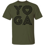 Yoga Heart T-Shirt CustomCat