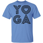 Yoga Heart T-Shirt CustomCat