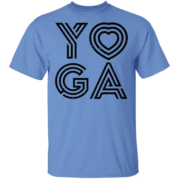 Yoga Heart T-Shirt CustomCat