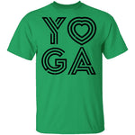 Yoga Heart T-Shirt CustomCat