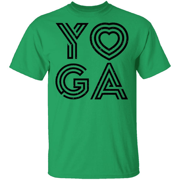 Yoga Heart T-Shirt CustomCat